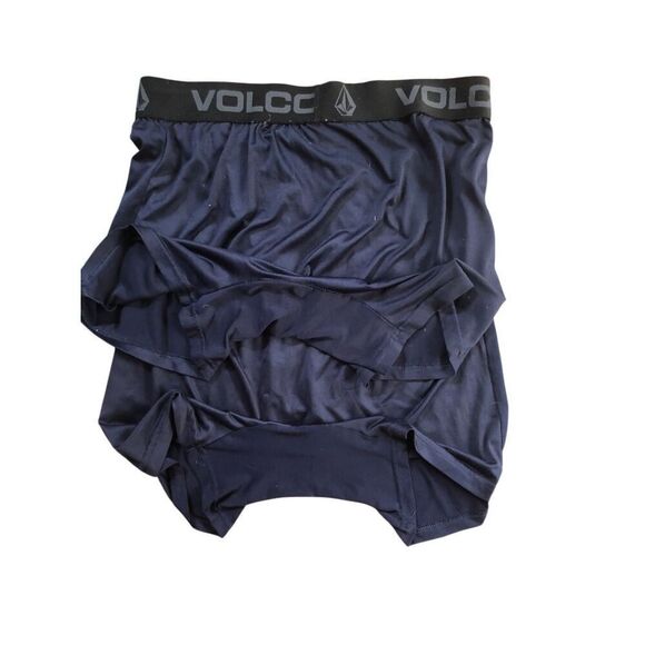 Volcom navy blue boxer briefs with elastic waistband and Volcom graphic. Size M - Picture 2 of 4